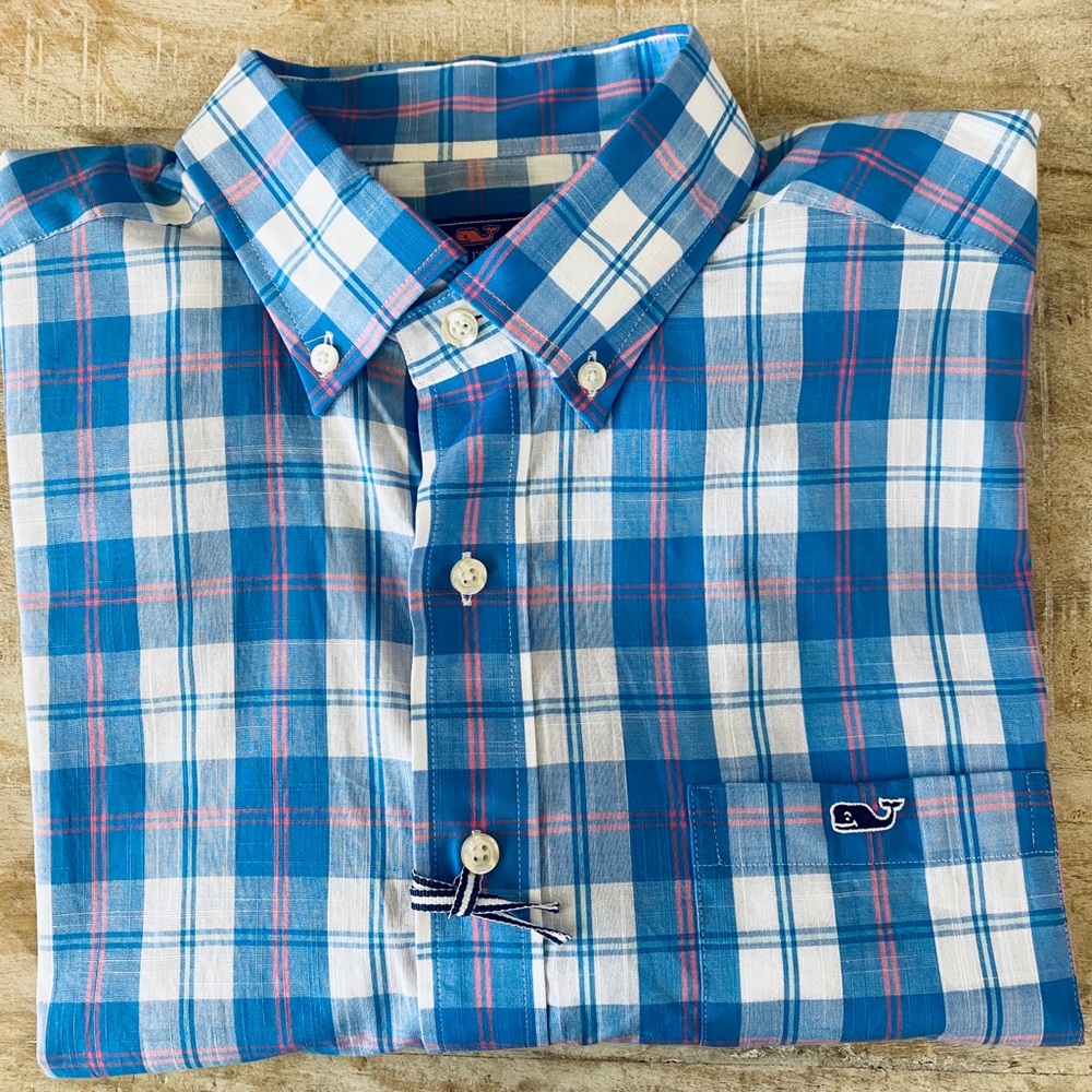 🐳Vineyard Vines Classic Fit Plaid Tucker Shirt